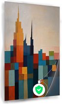 Affiche Skyline - Affiches villes - Décoration murale chambre - Affiche rétro - Affiche chambre - Décoration murale chambre - 80 x 120 cm