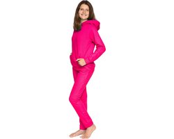 Foto: Joggingpak meisjes huispak meisjes trainingspak meisjes kleur fuchsia maat 146 152