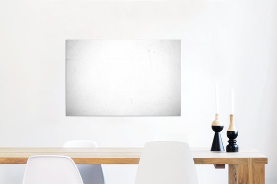 Décoration murale Métal - Peinture Aluminium Industriel - Béton - Wit - Moderne - 90x60 cm - Dibond - Photo sur aluminium - Décoration murale industrielle - Pour le salon/chambre