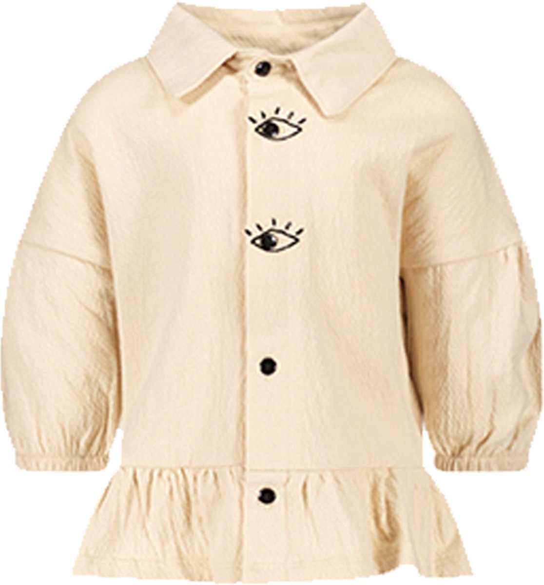 Lidian The New Chapter D401-7110 Meisjes Blouse - Simply taupe - Maat 116
