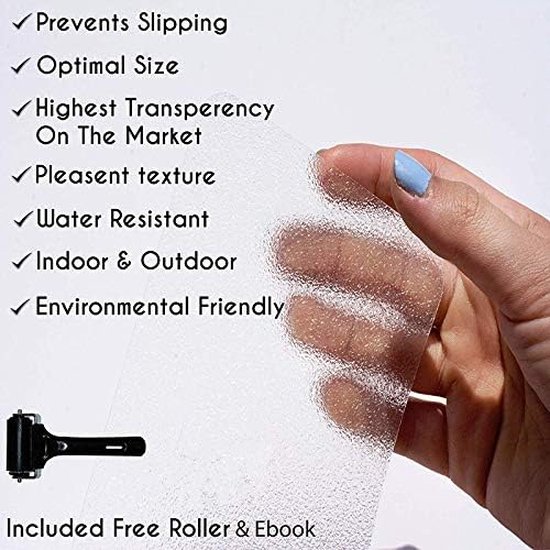 Bande antidérapante transparente pour escaliers avec 15 rouleaux, ruban adhésif transparent antidérapant pour enfants, personnes âgées, sécurité des animaux domestiques (rouleau d'installation inclus) 10 x 60 cm