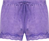 Hunkemöller Shorts Velours Lace Paars M