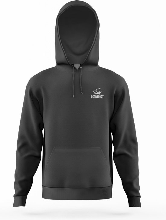 Zwarte hoodie | Merk: Bearzfoot | Print: Logo | Maat: M