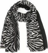 Sjaal zebra zwart/wit
