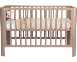 Product: Novi at Home Philou Ledikant - Babybedje met Ronde Hoek - Baby Bed 60x120 cm - verstelbaar bodem - Taupe, van het merk