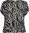 Black / Antique Zebra Print