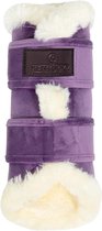 Kentucky Brushing Boots Velvet Contrast - Royal Purple - Maat M