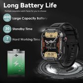 Melanda 1.85 Outdoor Militaire Slimme Horloge Mannen Bluetooth Oproep Smartwatch Voor Xiaomi Android Ios Ip68 Waterdichte Ftiness Horloges