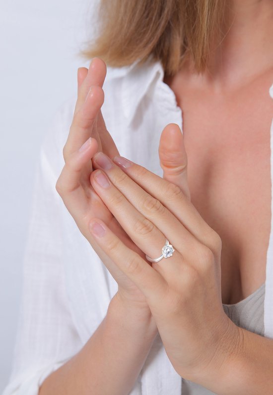 Ring van geloof versierd met een opaal - .925 zilver, Opale