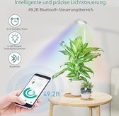 Diivoo Bluetooth plantenlamp LED volledig spectrum plantenlicht, groeilicht APP met groeispectra van 27 planten en 2 lichtmodi, groeilicht met timer, traploos dimmen voor kamerplanten