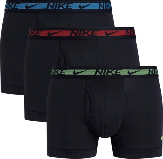 Nike Underwear 3-pack boxershorts trunk BLACK/VOLT-UNI BLUE-UNIRED