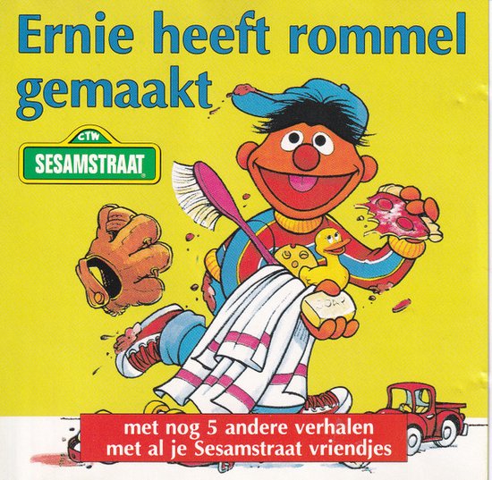 8712155014864 - Ernie heeft rommel gemaakt met nog 5 andere verhalen met al je Sesamstraat vriendjes