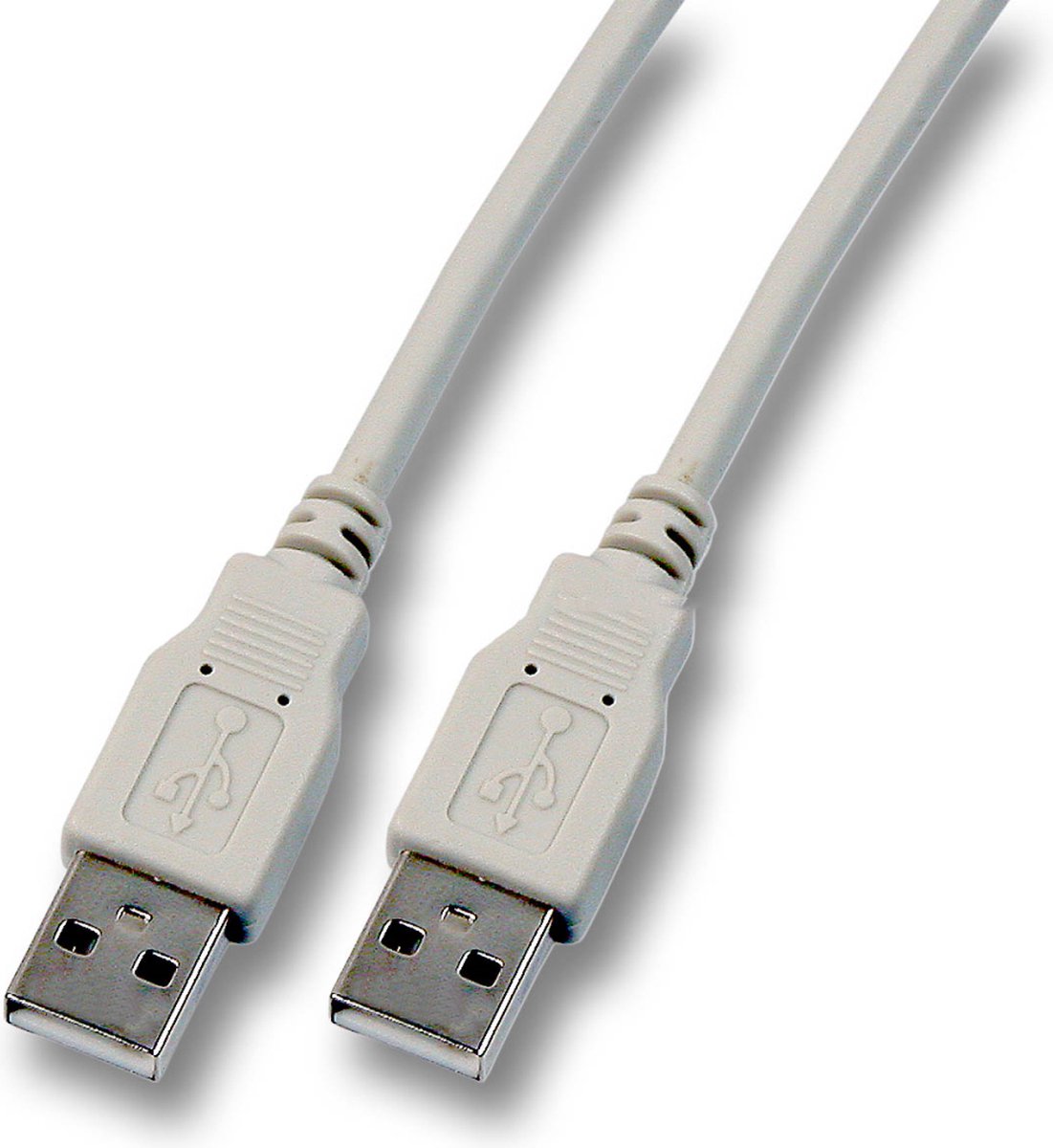 USB Kabel - USB A male - USB A male - USB 2.0 - 5.00 m - Wit