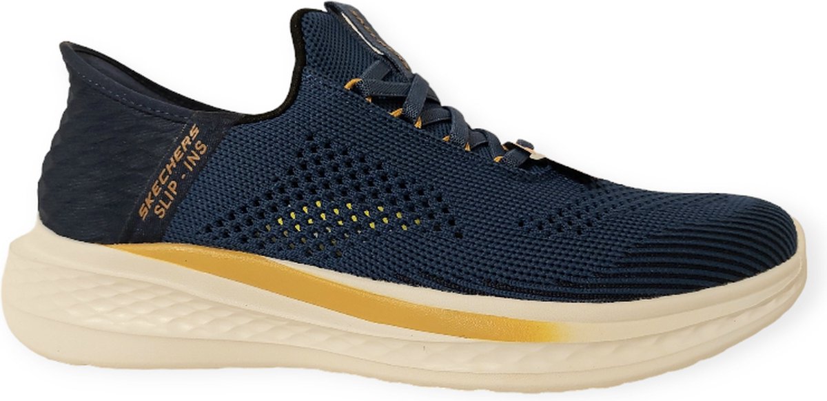 Skechers Instapper Hands Free Slip Ins 210810 BLU Blauw Machine Washable bol