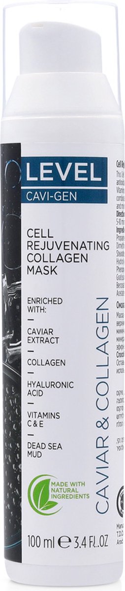 Level - Dead Sea Minerals Caviar & Collagen - Cell Rejuvenating Collagen Mask 100 ml (Dode Zee Mineralen Kaviaar & Collageen - Cel Verjonging Collageen Masker)