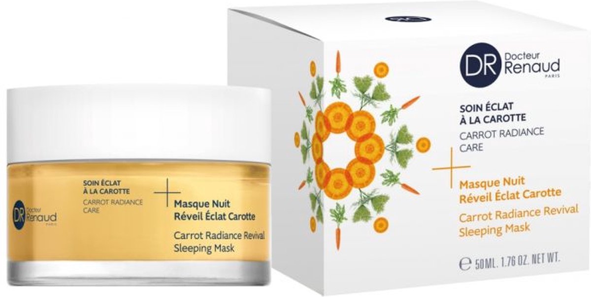 Goedkoopste Dr Renaud Masque Nuit Reveil Eclat Carotte 50 Ml