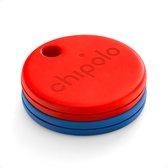 Chipolo One - Bluetooth Tracker - Keyfinder Sleutelvinder - 2-Pack - Blauw & Rood