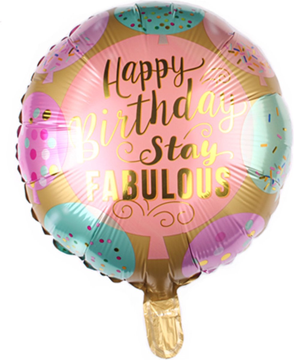Sac Cadeau Anniversaire Yoirrat - Rose Or "17 & Fabulous"