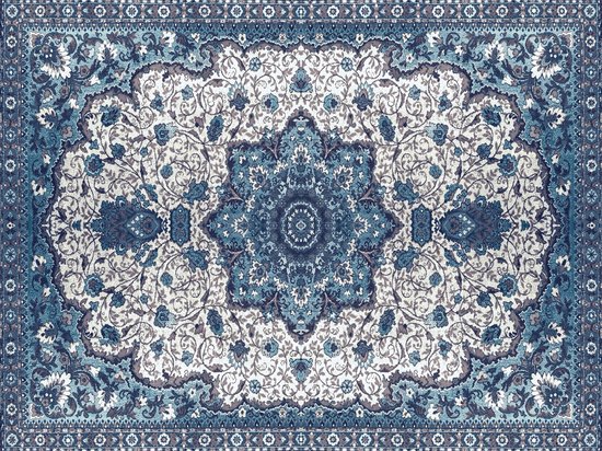 Vloerkleed vinyl | Persia blauw | 170x240 cm | Onze materialen zijn PVC vrij en hygienisch