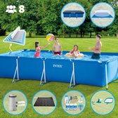 Intex Frame Pool Zwembad Super Deal - 450 x 220 x 84 cm - Blauw