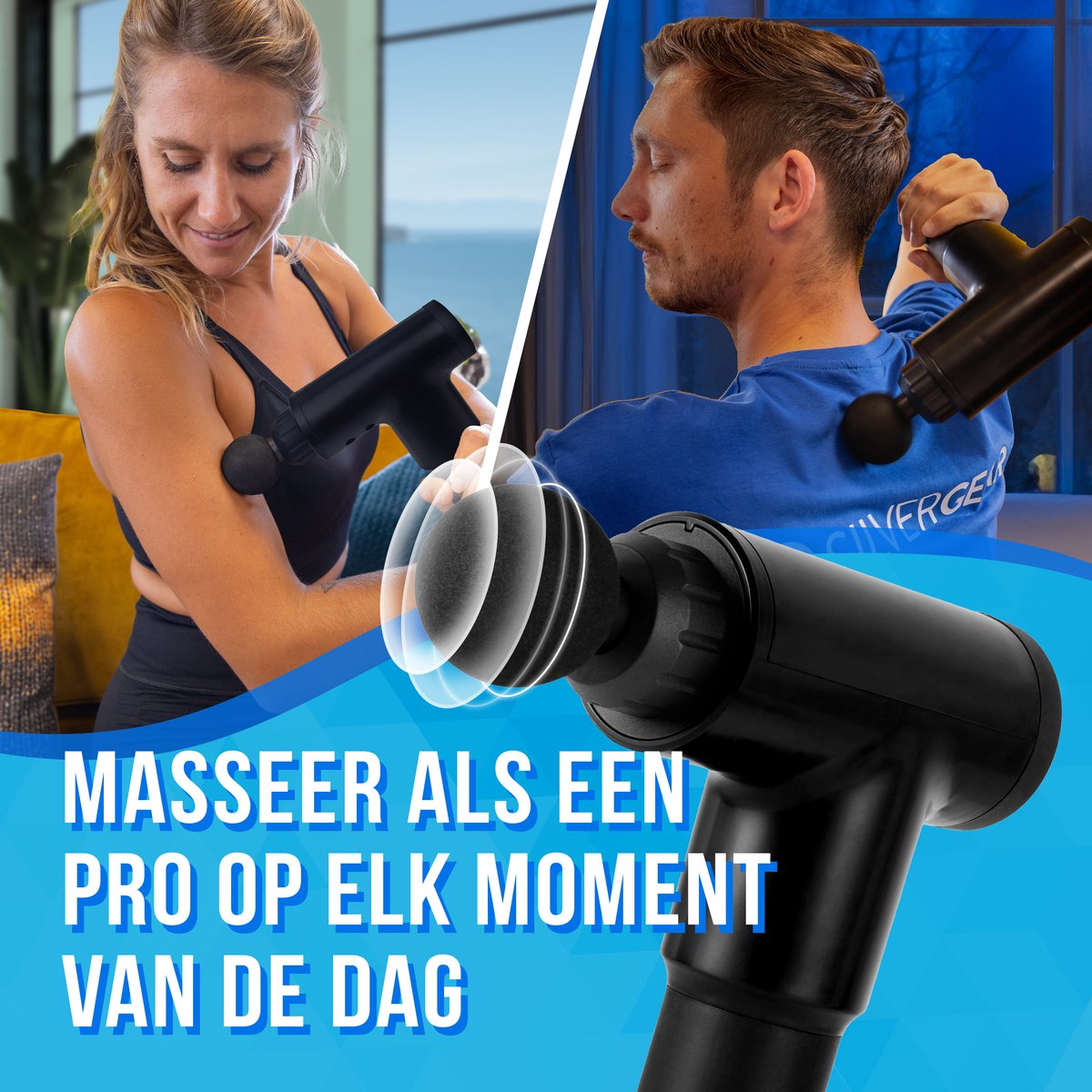 Massage Professioneel Draadloze Massage Gun met 4 - afbeelding 3