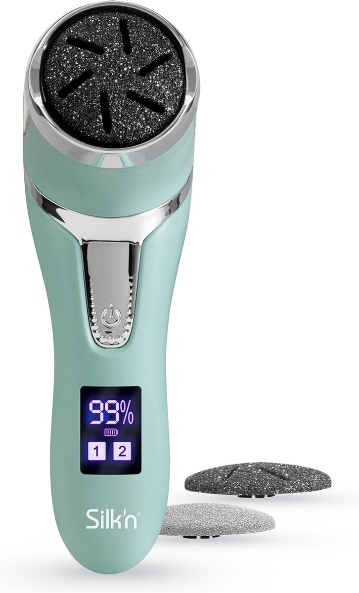 Silk’n Elektrische eeltverwijderaar - Waterdichte pedicureset - Oplaadbaar - Voetvijl - Voetverzorging - FreshPedi - Mint