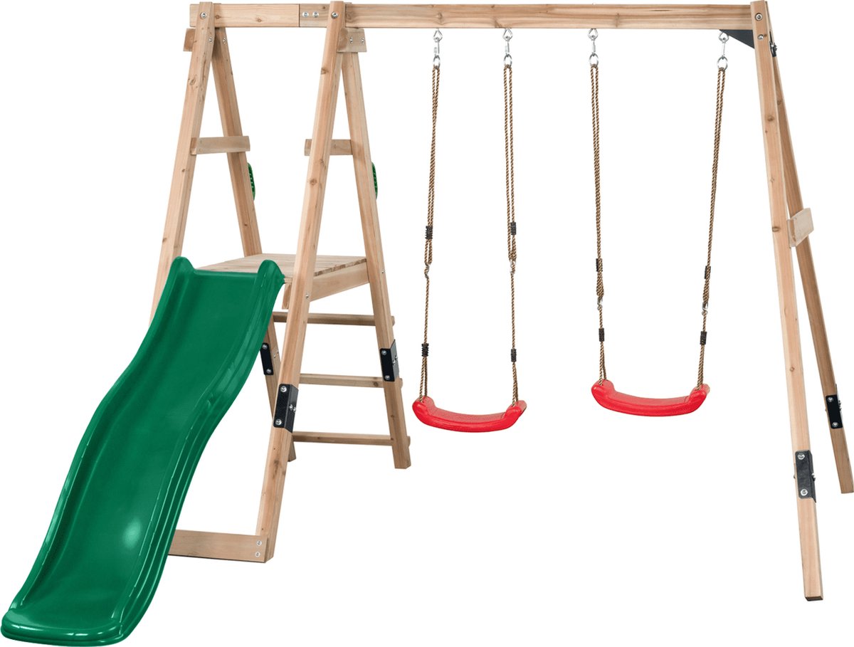 SwingKing Schommel Ava - Glijbaan Groen