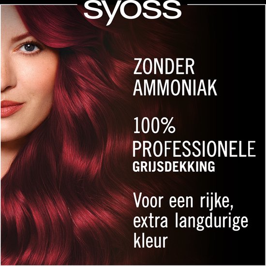 SYOSS Oleo Intense 5-92 - Haarverf - Permanente Haarkleuring - Stralend Rood - Langdurige Kleur - Professionele Grijsdekking - Zonder Ammoniak - 1 stuk