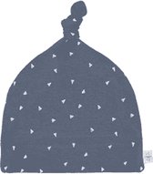 Lassig bonnet interlock triangle bleu 74/80