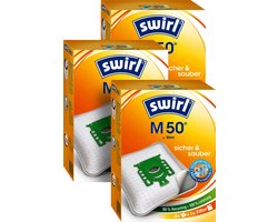 3-pack Swirl M50 stofzuigerzakken - 12 stuks + 3 filters - Geschikt voor Miele FJM - Complete C1 - Compact C1 - Compact C2 - S4 - S6