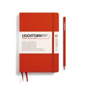 Leuchtturm1917 Notitieboek Slim B6+ Paperback Hardcover Fox Red Gelijnd