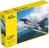 1:48 Heller 30411 General Dynamics F-16 Fighting Falcon - Kit de modèle en plastique Dark Falcon