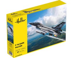 foto van 1:48 Heller 30411 General Dynamics F-16 Fighting Falcon - Dark Falcon Plastic Modelbouwpakket