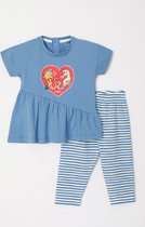 Woody - Baby Meisjes Pyjama - Blauw - 6 maand