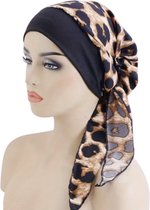 Hoofddoek knoop luipaard - hoofddoek knoop - hoofddeksel - hijab - moslim - chemo