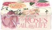 Emma Bridgewater - Bewaarblik Roses All My Life - Roze - Blik - Rechthoek - 19,5 x 15,4 x 7,5 cm