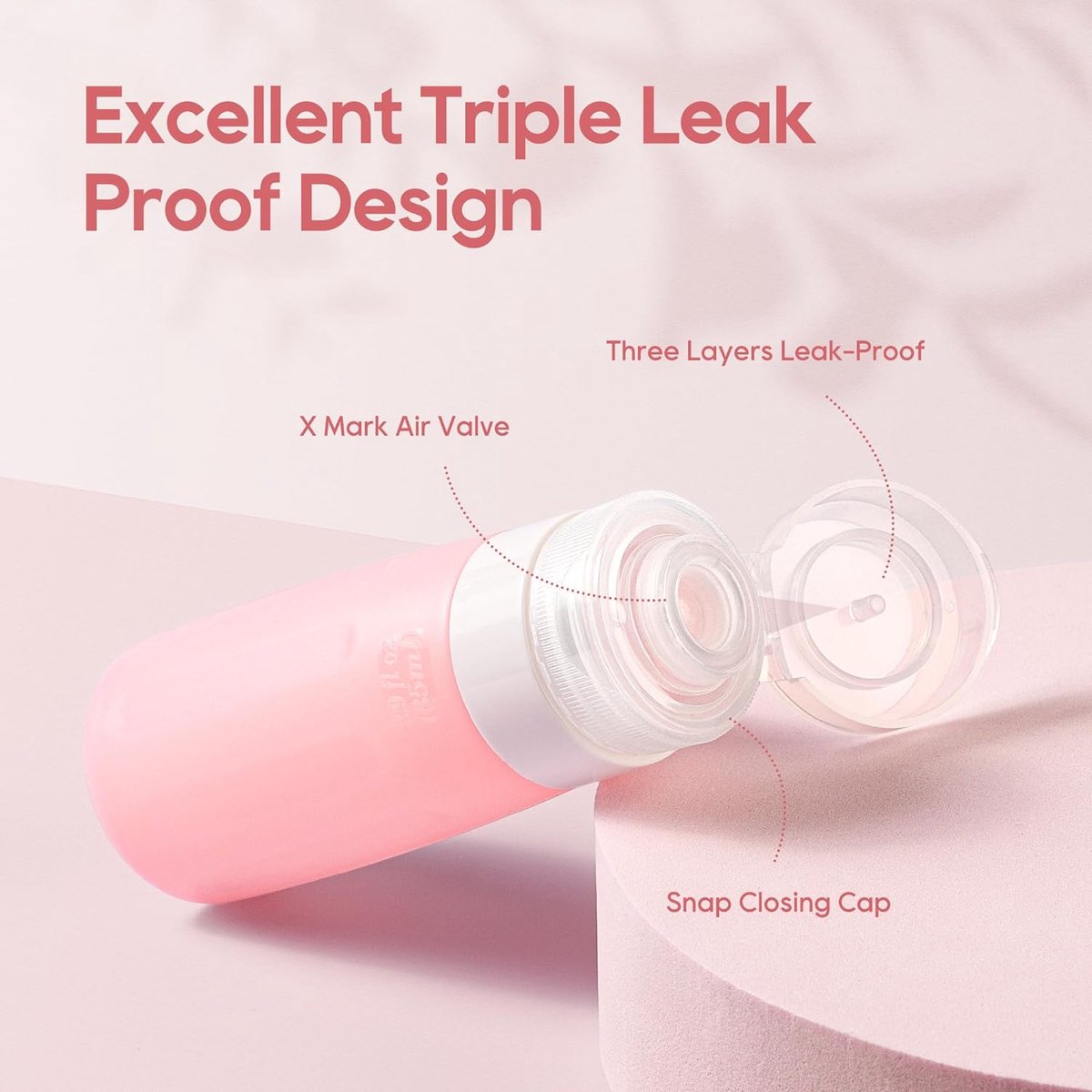 Flacons De Voyage En Silicone 16 Pièces - Set Anti-Fuite Pour Shampoing, Gel Douche Et Crèmes