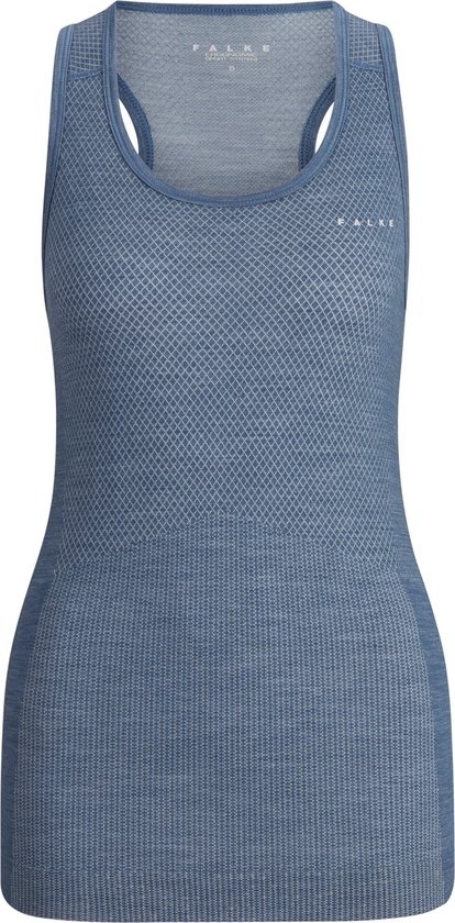 FALKE dames tanktop Wool-Tech Light - thermoshirt - blauw (capitain) - Maat: