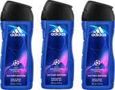 Adidas Douchegel - Champignons Leage UEFA Victory Edition - 3 x 250 ml