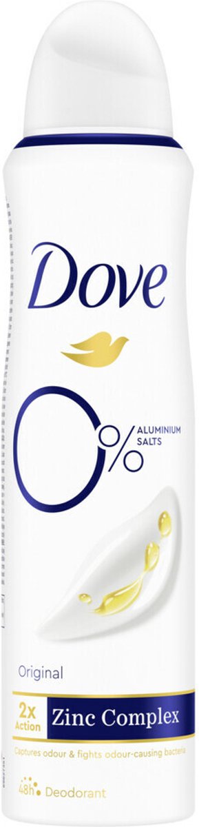 Dove Deodorant Spray 0% Original 150 ml