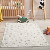 Tapijtenloods Mara Vloerkleed Kinderkamer Creme Laagpolig- 80x150 CM