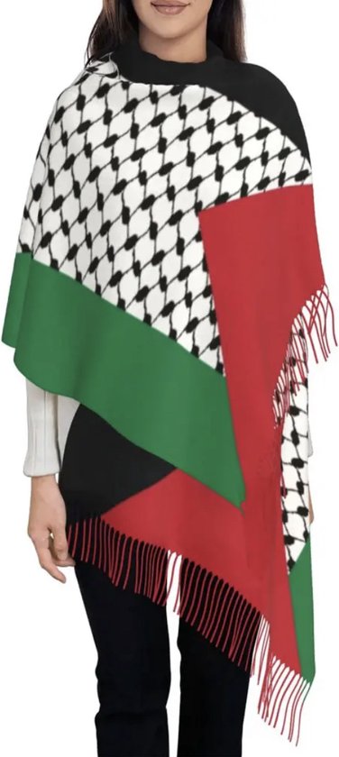 Grande écharpe Palestine en tissu doux 200x70 cm