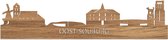 Skyline Oost-Souburg Eikenhout - 120 cm - Woondecoratie - Wanddecoratie - Meer steden beschikbaar - Woonkamer idee - City Art - Steden kunst - Cadeau voor hem - Cadeau voor haar - Jubileum - Trouwerij - WoodWideCities