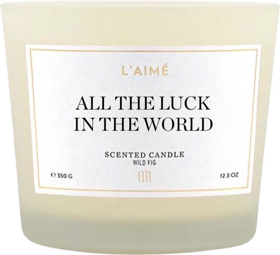 All the luck (in the world) geurkaars 350 gram Crème