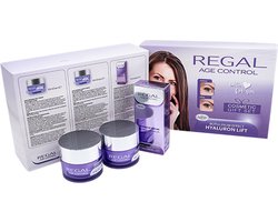 Regal Regal Age Control Geschenkdoos - Anti-Rimpel Dagcrème + Nachtcrème + Oog/Lippen Serum - Botox Effect & Hyaluronzuur Lifting - Cadeaubox Giftset