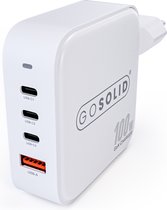 GO SOLID! ® GaN2 Quick charger 100W (1x USB QC3.0, 3x USB-C PD3.0)