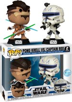Funko Pop! Star Wars: Clone Wars - Pack de 2 Pong Krell et Capitaine Rex Exclusive