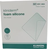 Voordeelverpakking 4 X Kliniderm foam silicone absorberend schuimverband, 10x10cm 5 stuks (40514824)