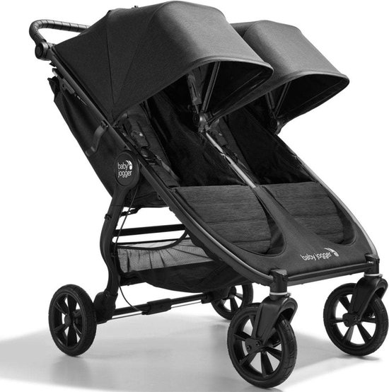 Baby Jogger City Mini GT2 - Tweeling Kinderwagen - Inclusief Regenhoes & Beschermstang - Duowagen - Buggy - Zwart