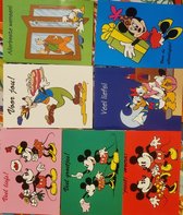Ansichtkaarten - Mickey & Minnie Mouse - Set 7 stuks - Karton - Disney - 15 x 10 cm